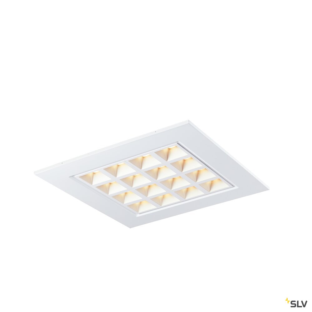 PAVANO 600x600, Indoor LED Deckeneinbauleuchte weiß UGR