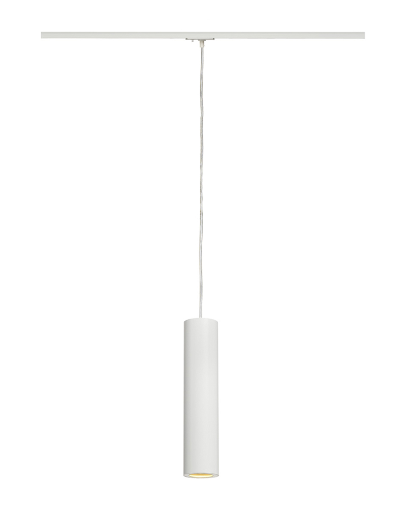 ENOLA_B Pendelleuchte für 1-Phasen-Hochvolt-Stromschienen, inkl. 1-Phasen-Adapter, PD-1, weiß