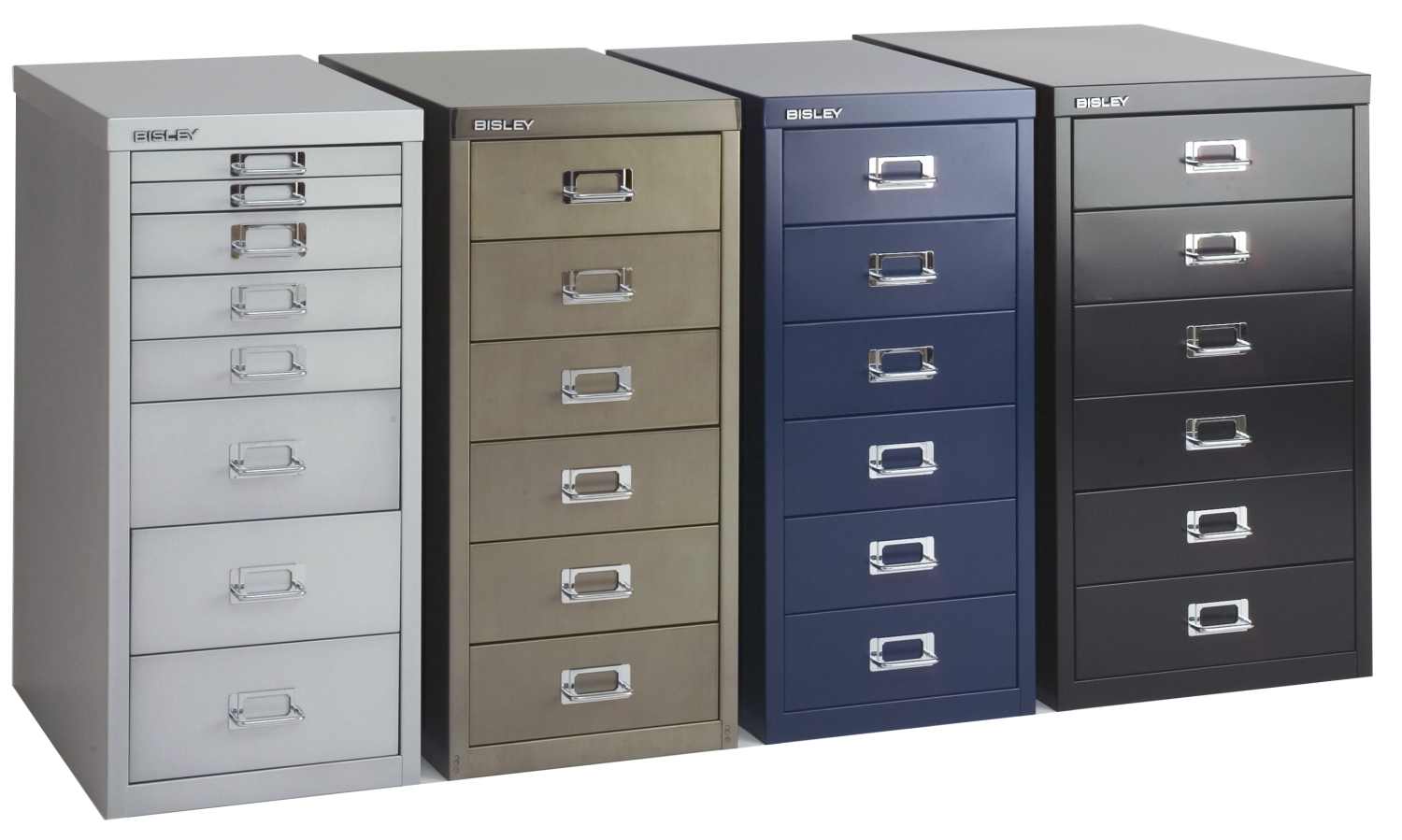 Bisley MultiDrawer™ 29er Serie mit Sockel - DIN A4 mit 6 Schubladen