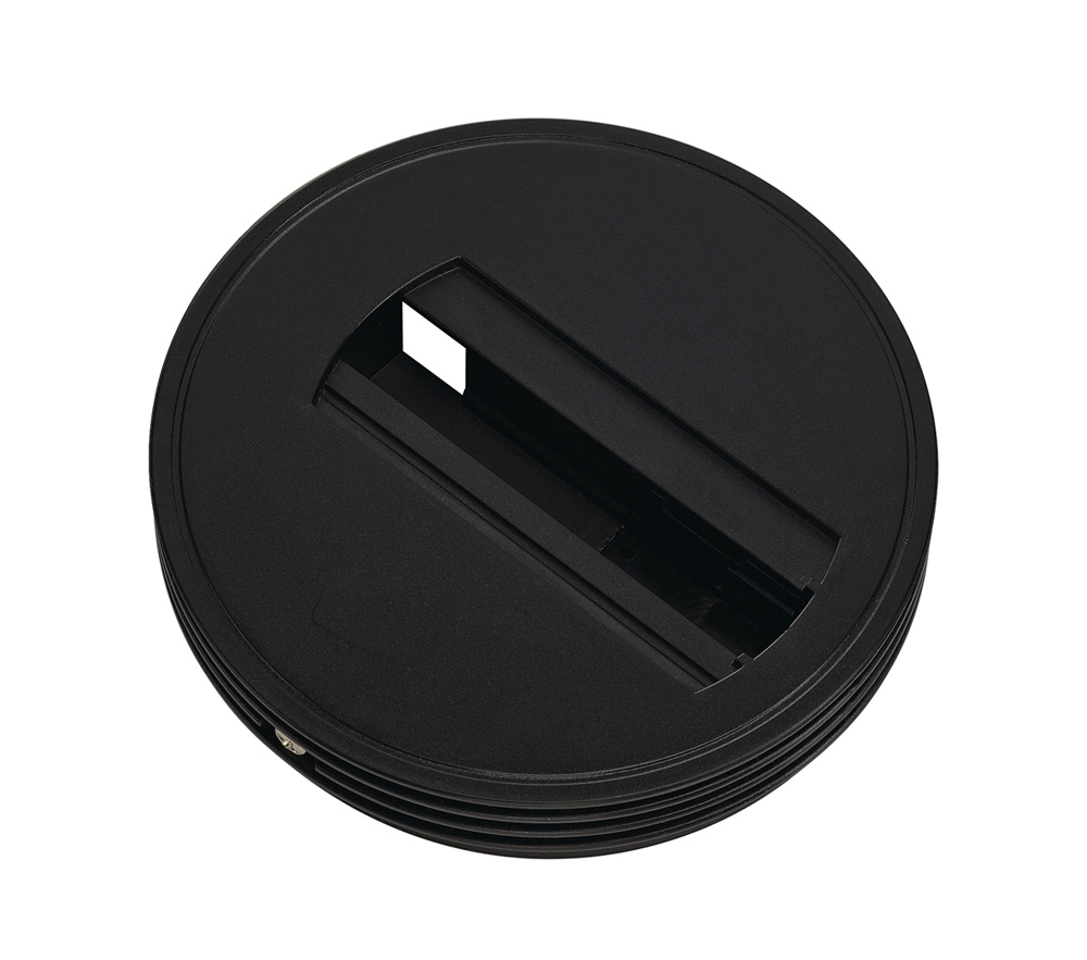 Deckenrosette für 1-Phasen-Hochvolt-Stromschienen, inkl. 1-Phasen-Adapter, schwarz