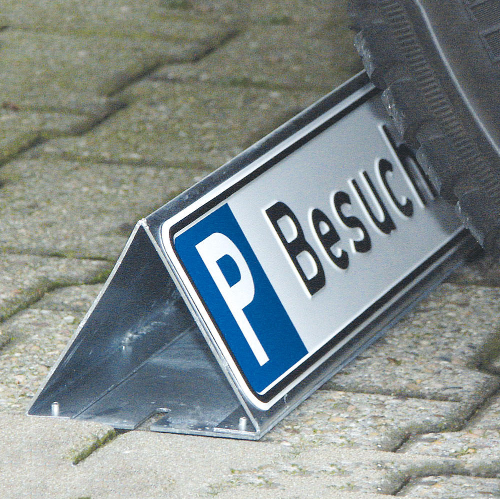 Parkplatzbegrenzung für Parkplatzschilder