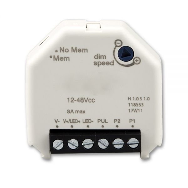 Universal-Dimmaktor für 12V/24V LED Leuchtmittel und Stripes