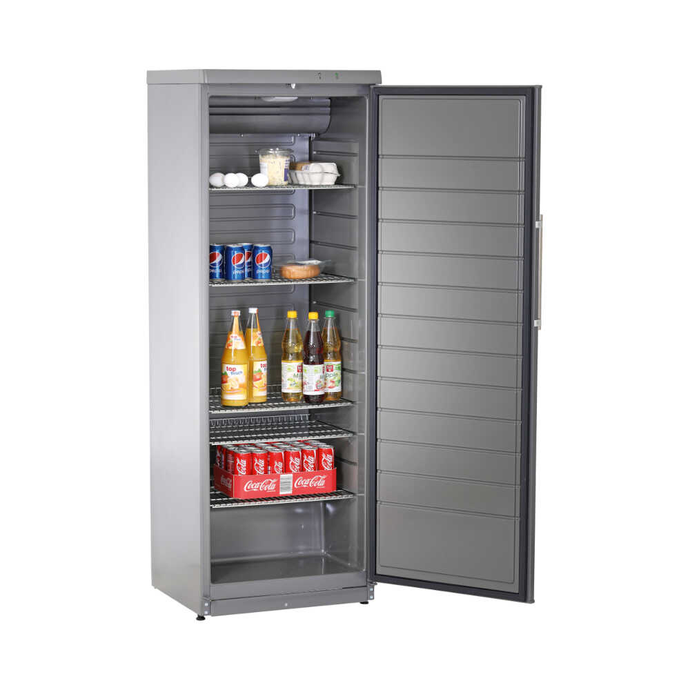 KBS Volltürkühlschrank KU 360 grau, Umluftkühlung, 350 Liter