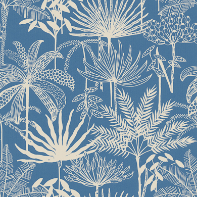 Geschenkpapier Japura Blau, Breite 30, 50 oder 70 cm