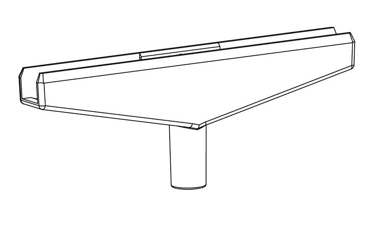 T-Stück 160 mm Ø 10 mm