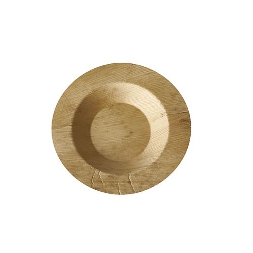 Fingerfood-Bambus Teller "pure", rund Ø 9 cm natur , VPE= 500 Stück (10x 50Stück)