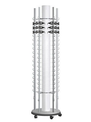 Brillenständer drehbar PS 6 für 108-144 Brillen, auch Sonnenbrillen