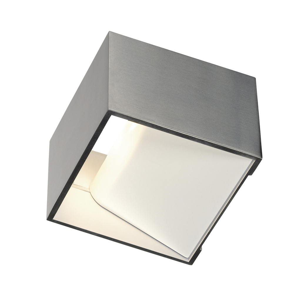 LOGS IN LED Wandleuchte, alu/weiss, 2000K-3000K Dim to Warm