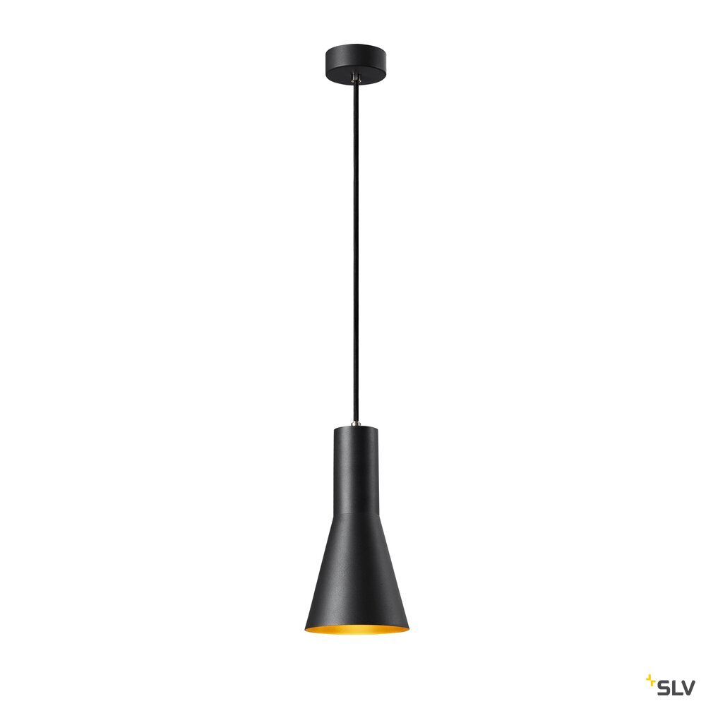 PHELIA 10, Indoor Pendelleuchte, schwarz/gold