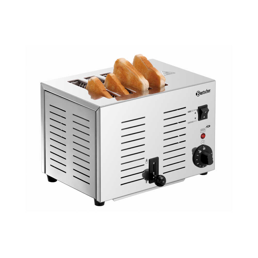 Bartscher Toaster TS40, für 4 Toastscheiben., 1800 Watt, 230V