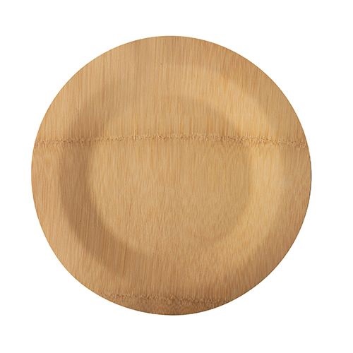 Bambus Teller "pure" rund Ø 23 cm natur , VPE= 250 Stück (25x 10Stück)