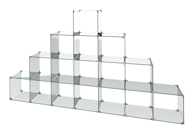 Steckvitrine Pyramide Medium