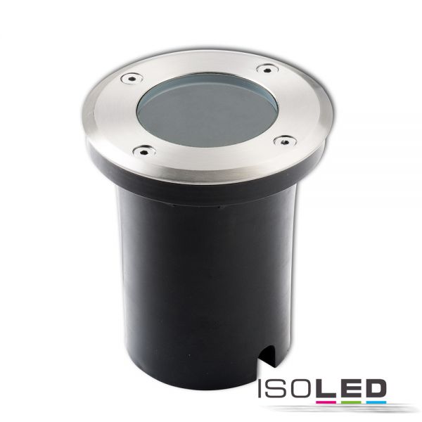 Bodeneinbaustrahler für GU10, rund, IP67, exkl. Leuchtmittel