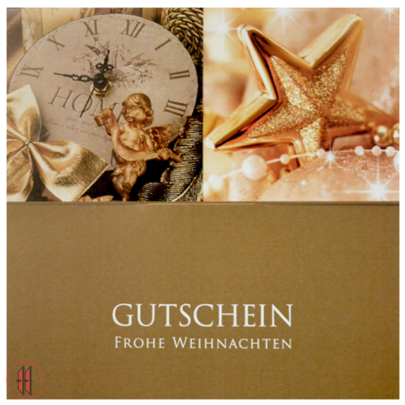 Geschenkgutscheine Uhr/Stern (12 Stück)