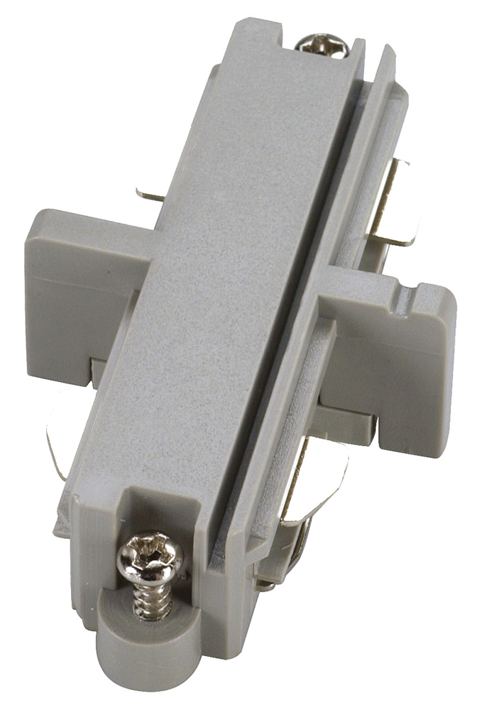 Längsverbinder für 1-Phasen-Hochvolt-Aufbauschienen, silbergrau, elektrisch