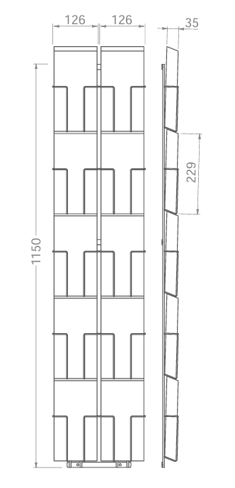 DIN LANG - bis 125mm x 229mm - 10x Hochformat – G10