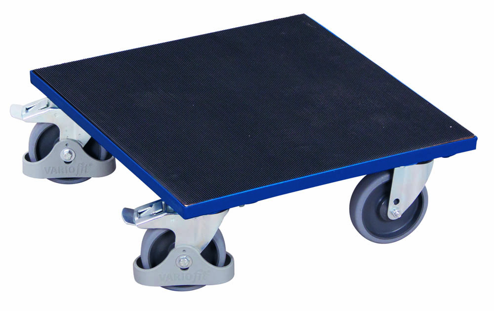 VARIOfit Kistenroller mit aufgeklebtem Riefengummi