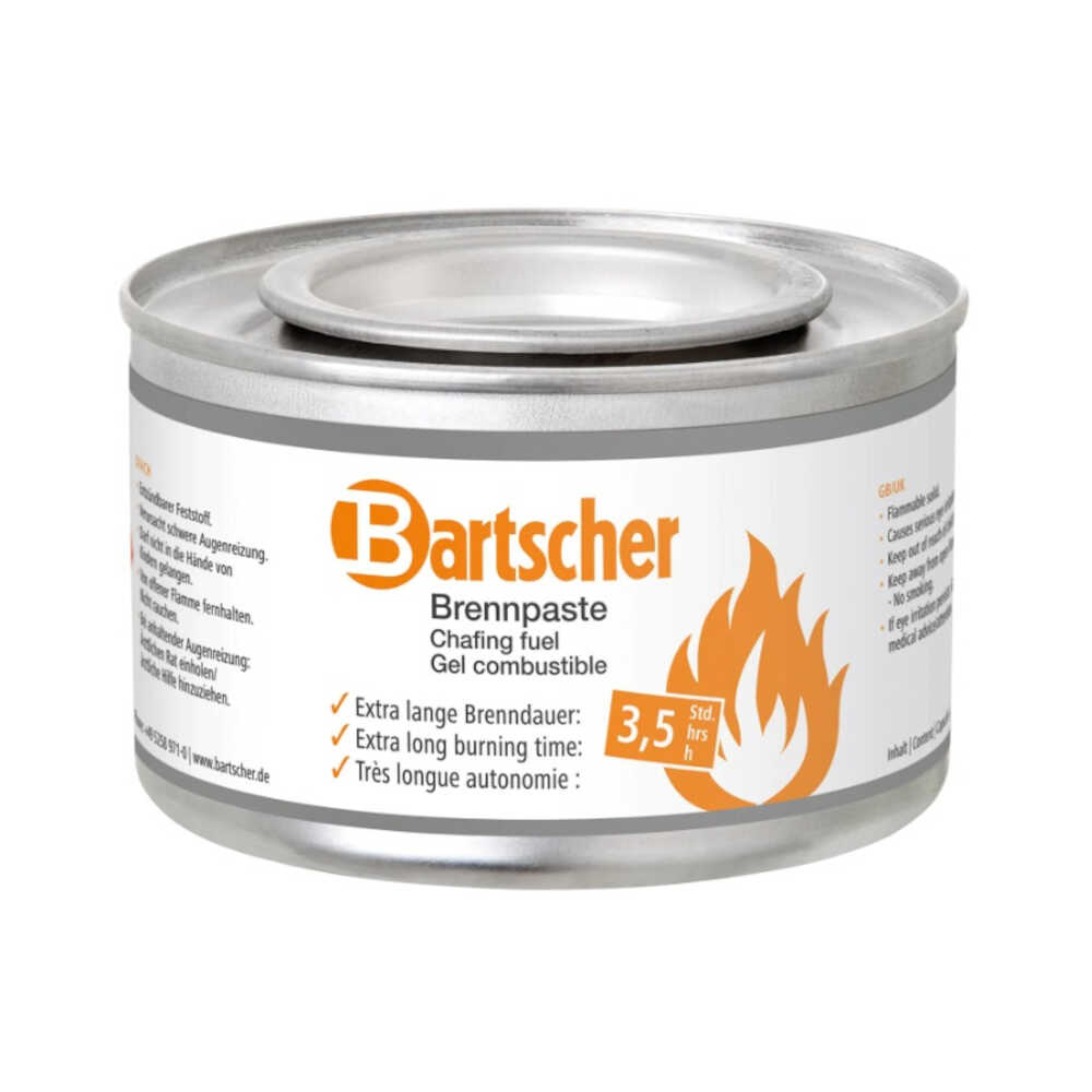 Brennpaste Bartscher 200g DS, 2 Karton = 144 Dosen