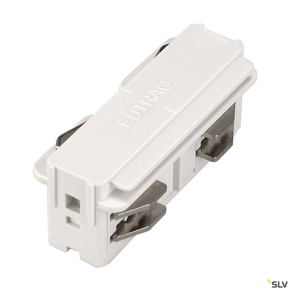 EUTRAC Längsverbinder für 3-Phasen-Hochvolt-Aufbauschienen, elektrisch, verkehrsweiß