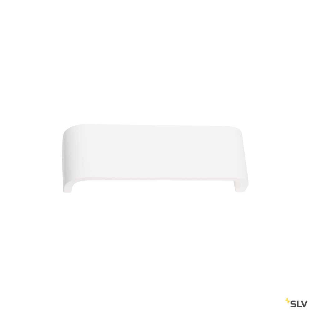 MANA, Leuchtenschirm B/H/T 30,9/9,5/7,4 cm, Gips, weiß