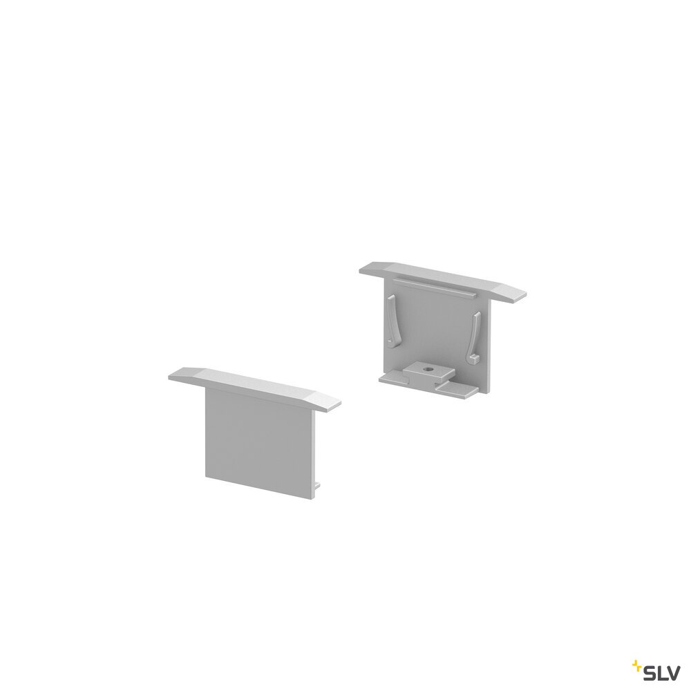 ENDKAPPEN, für GRAZIA 20 Einbauprofil, 2 Stück, aluminium