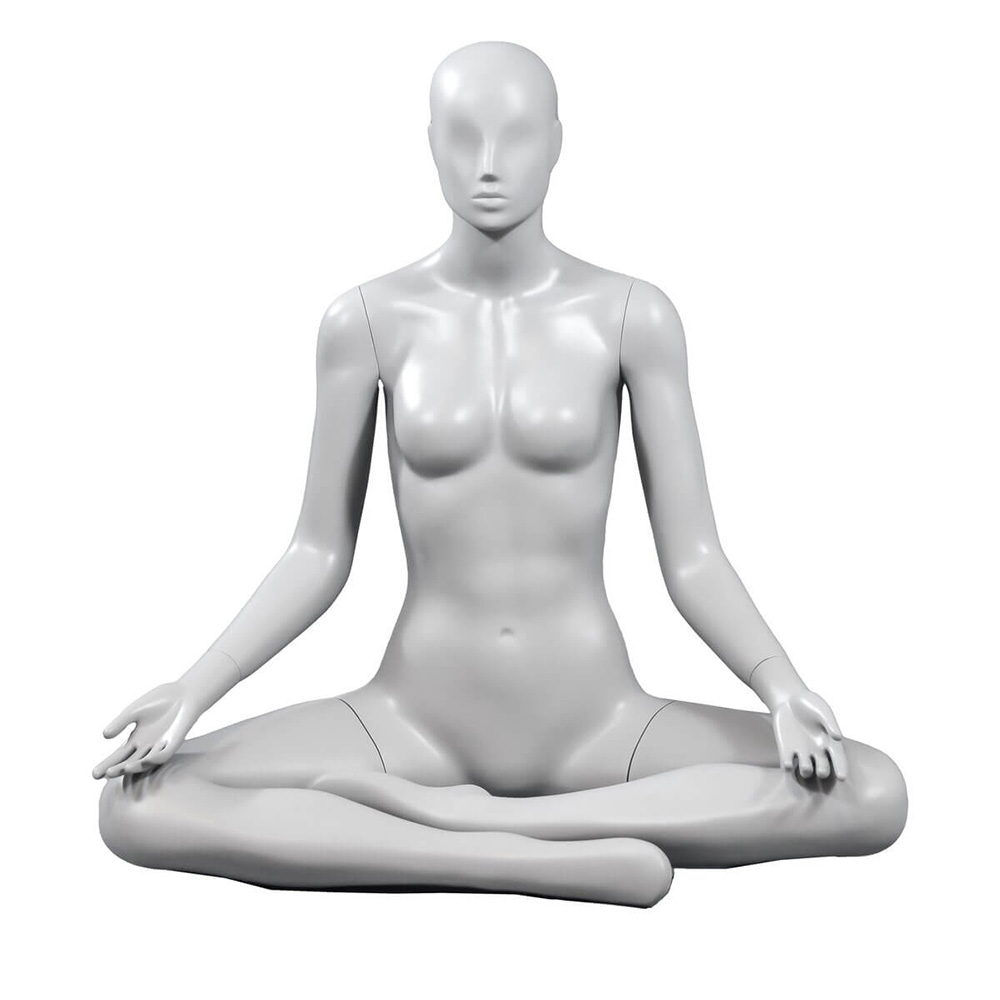 Penther Damen Schaufensterpuppe, athletische Figur, Yoga Lotus