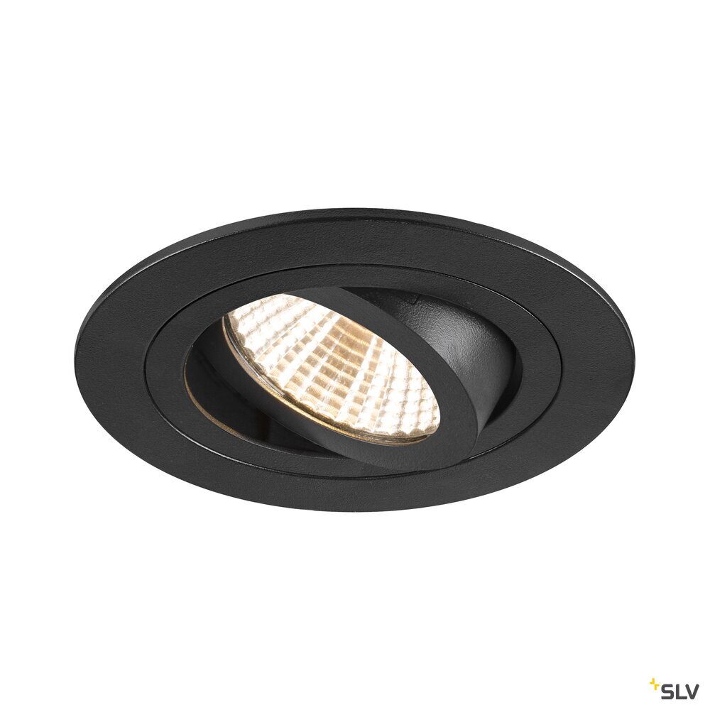 NEW TRIA® 75, Deckeneinbauleuchte, 2700/3000 K, 38°, IP 20, rund, schwarz und weiß