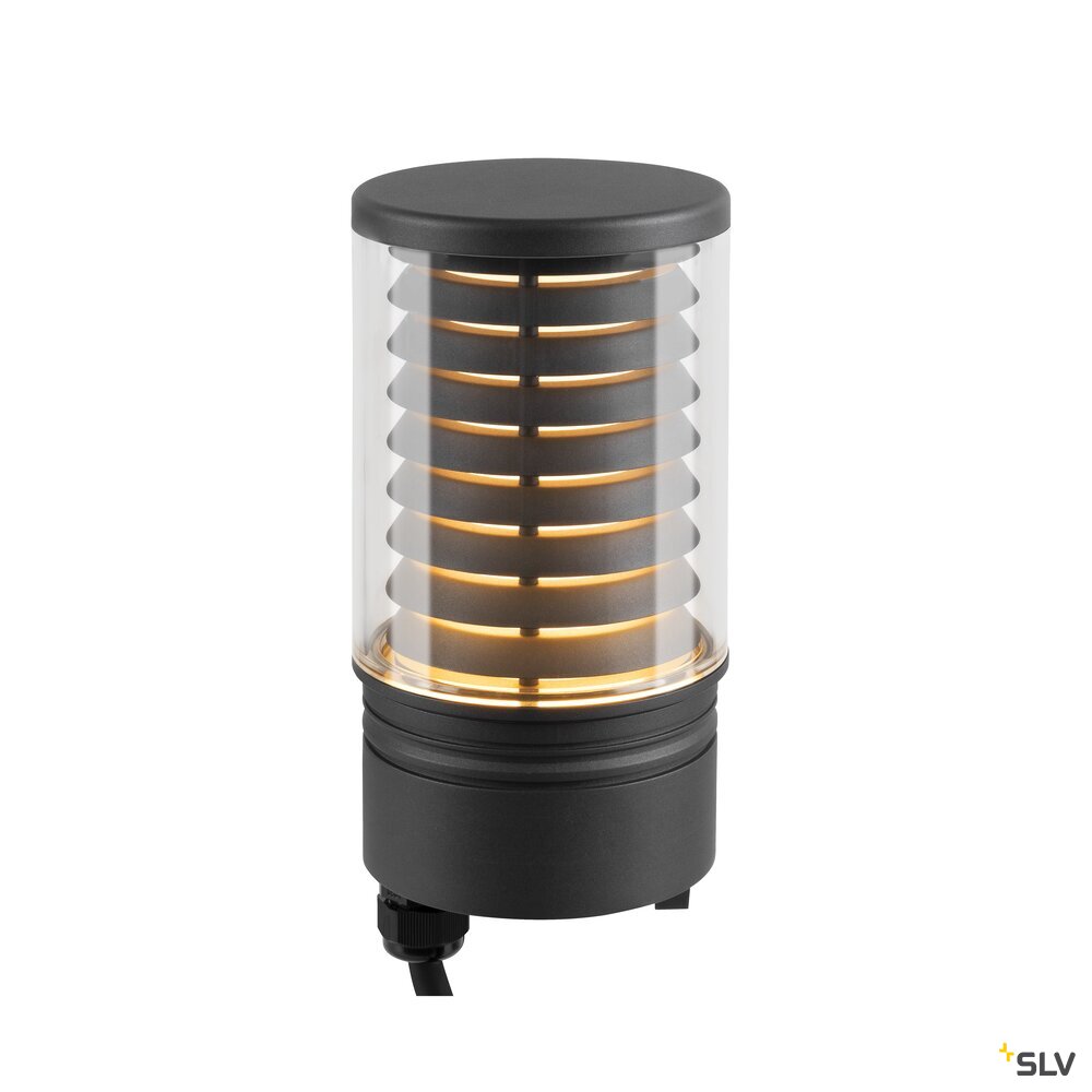 M-POL S/M Polehead, Louver Leuchtenkopf, anthrazit, 11W, 2700/3000K, CRI90