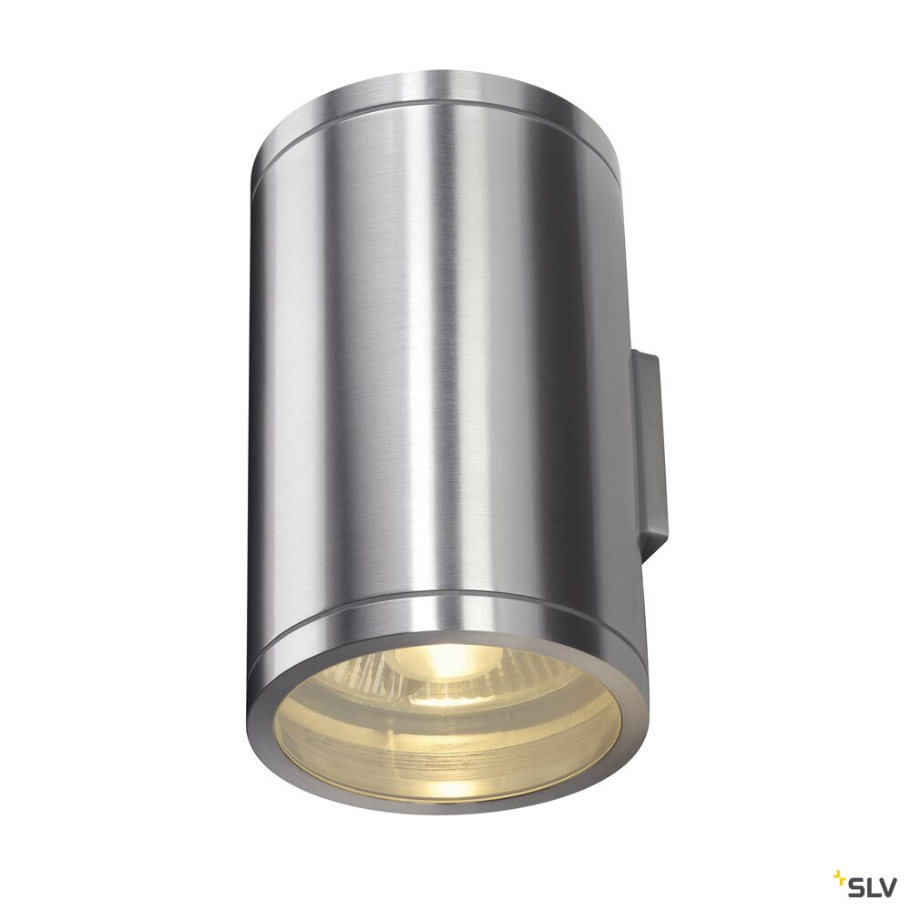 ROX UP/DOWN, UP/DOWN, QPAR11, Outdoor Wandleuchte, alu gebürstet, max.2x50W, IP44
