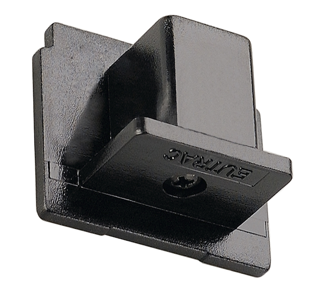 EUTRAC Endkappe für 3-Phasen-Hochvolt-Aufbauschienen, schwarz