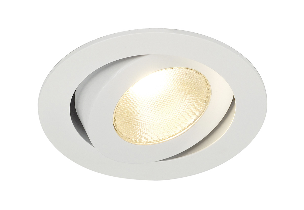 CONTONE Downlight, schwenkbar, rund, weiss, 13W LED, warmweiss