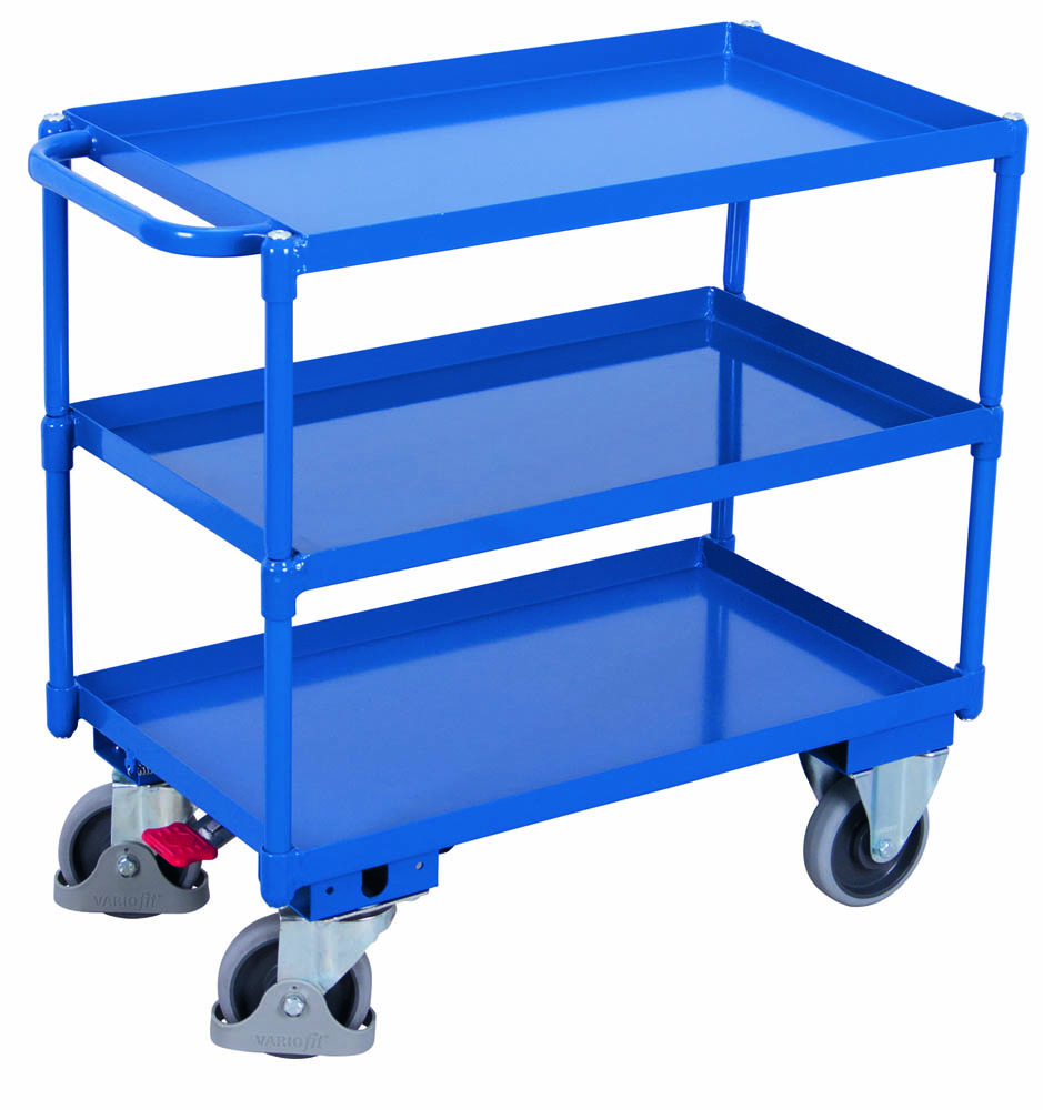 VARIOfit Tischwagen mit 3 Ladeflächen