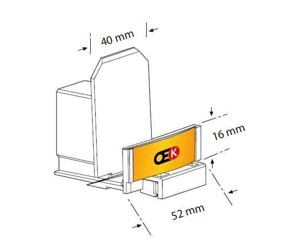 Vorschub mit Feder PRV +S - PRV H16 mit Front 16mm