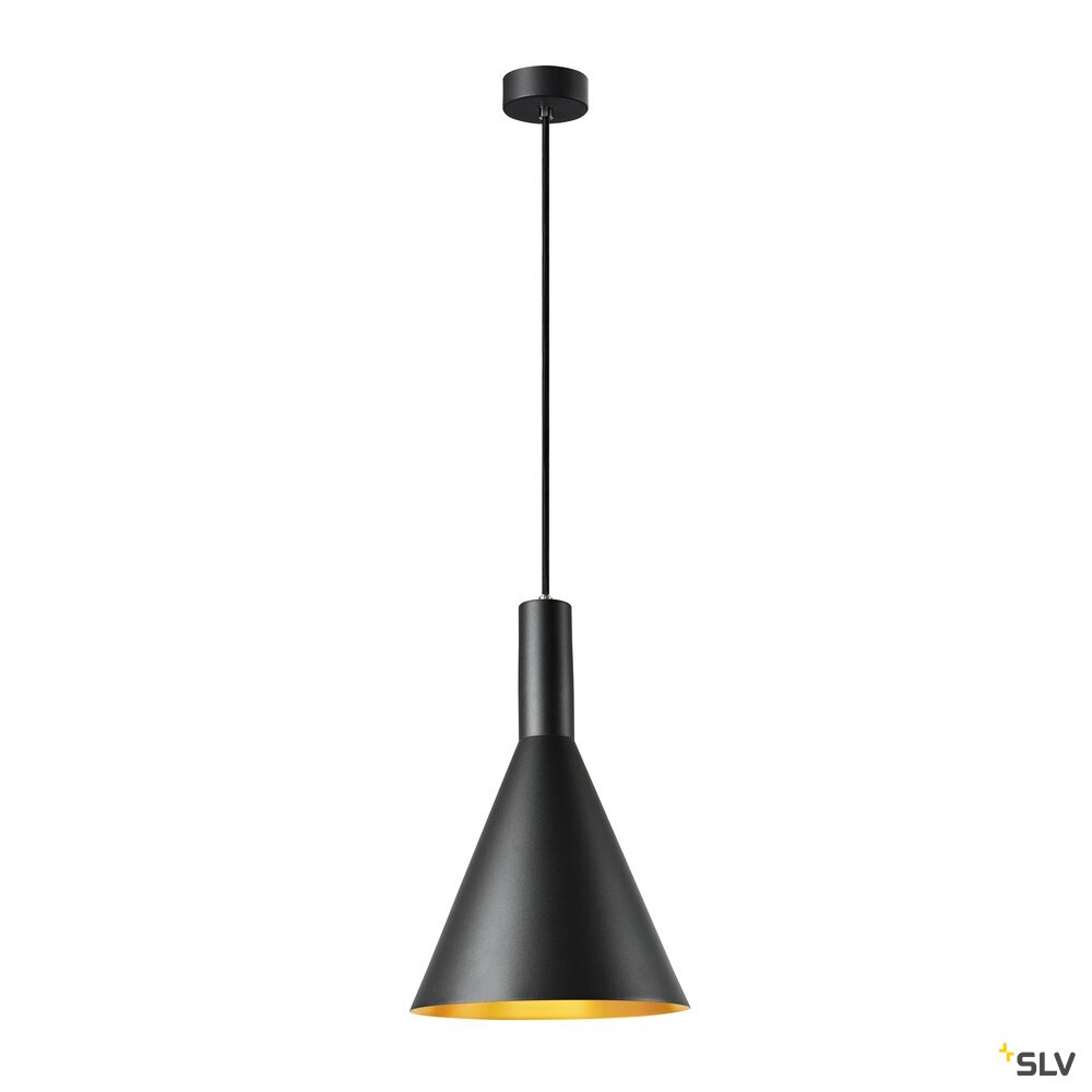 PHELIA 20, Indoor Pendelleuchte, schwarz/gold