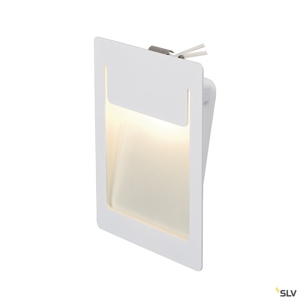 DOWNUNDER PUR 150, Einbauleuchte, LED, 3000K, eckig, weiß, L/B/H 12/3,2/15,5 cm, inkl. Blattfedern