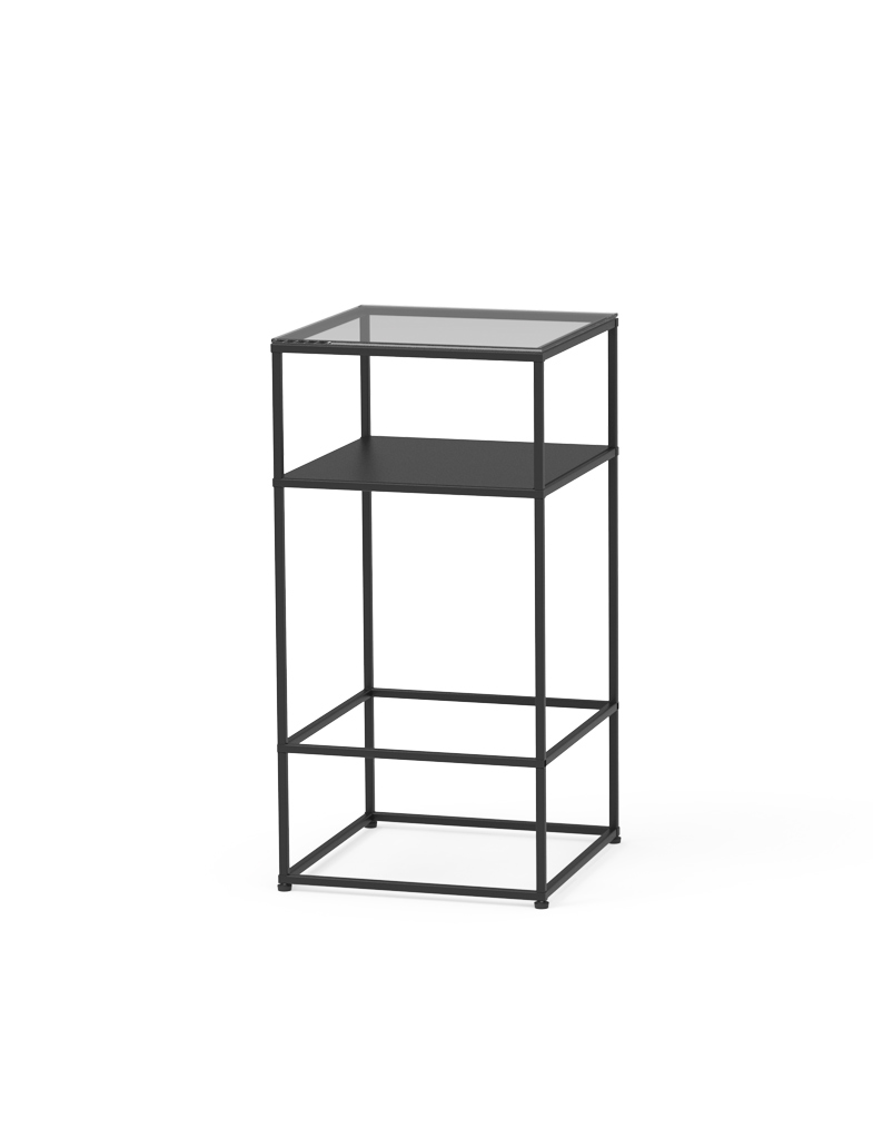 CAROLINE Freistehendes Präsentationselement Glas-Top CR-SET SF-TG 03