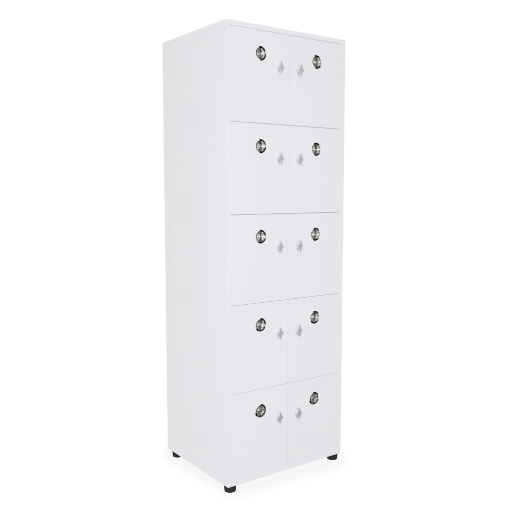 Holzspind, Fächerschrank mit 10 Fächern