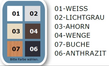 Aktenschrank mit 6 Ordnerhöhen