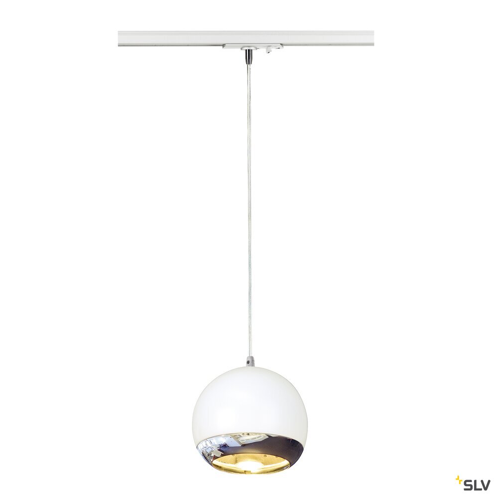 LIGHT EYE® 150 Pendelleuchte für 1-Phasen-Hochvolt-Stromschienen, QPAR111, max. 75 W, inkl. 1-Phasen-Adapter