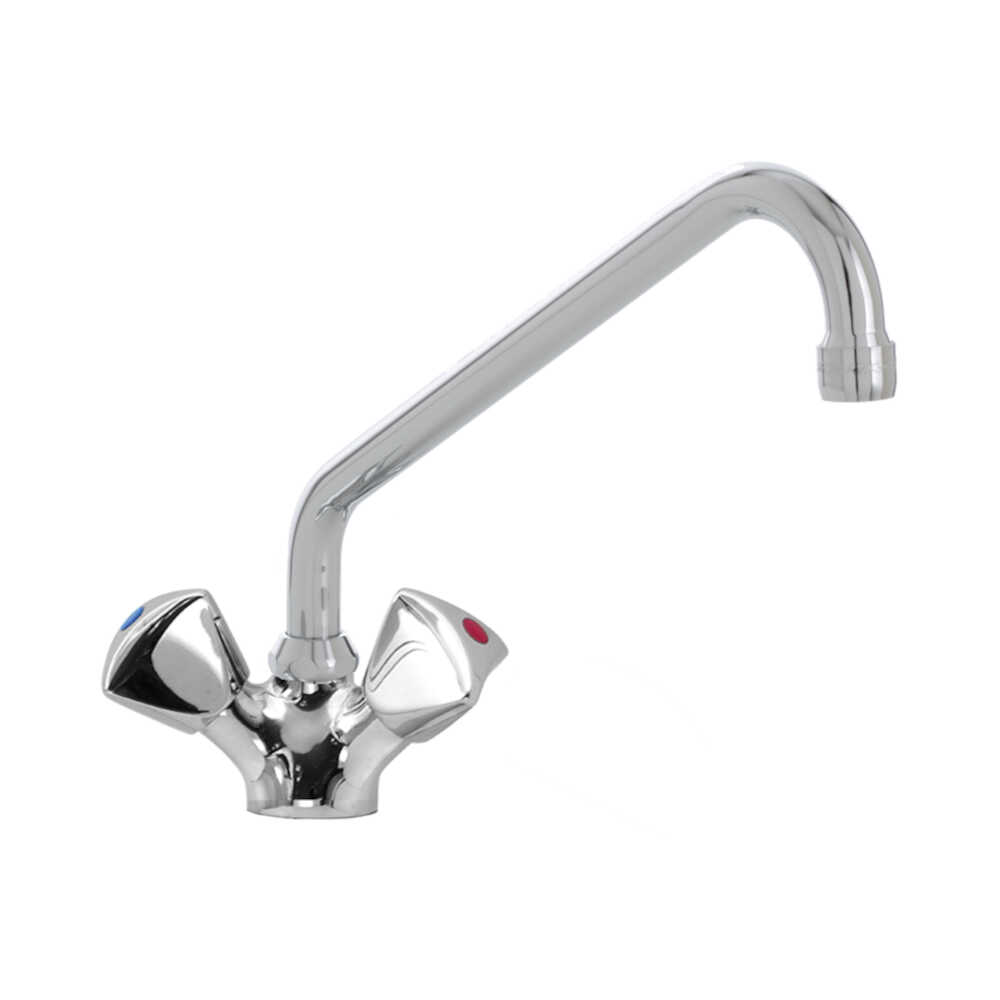 Klarco EASY Knebel-Mischbatterie mit Schwenkhahn 3/8 Zoll Wasseranschluß