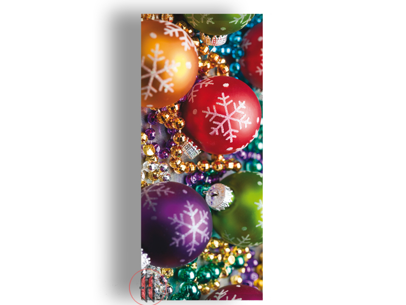 Banner Weihnachtskugeln B75cm