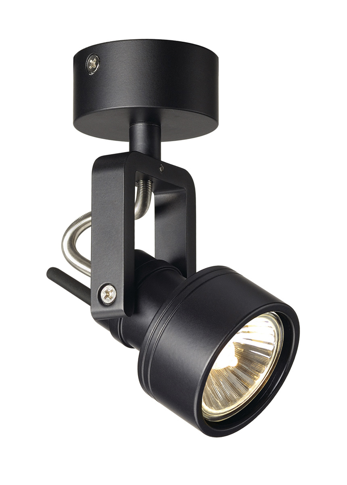 INDA SPOT GU10 Wand- und Deckenleuchte, schwarz, max. 50W