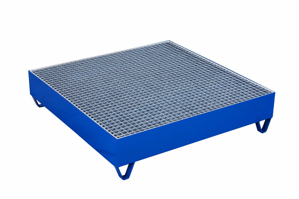 VARIOfit Auffangwanne mit Gitterrost für 4 Fässer a 200 l