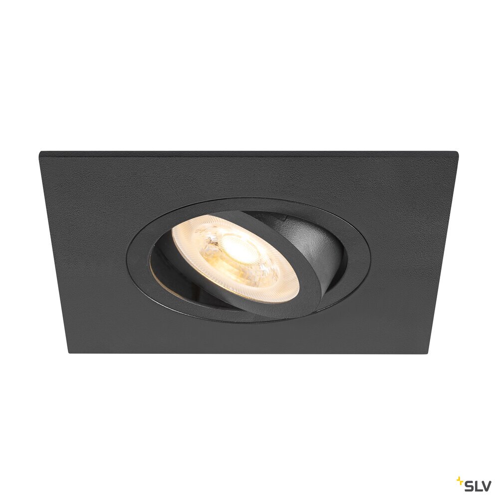 NEW TRIA® 75 XL, Deckeneinbauleuchte, quadratisch, max. 10W, GU10, in 3 Farben