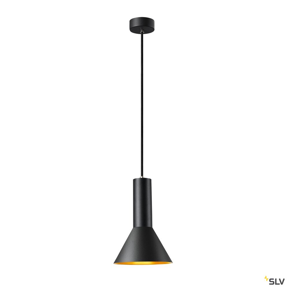 PHELIA 20, Indoor Pendelleuchte, schwarz/gold