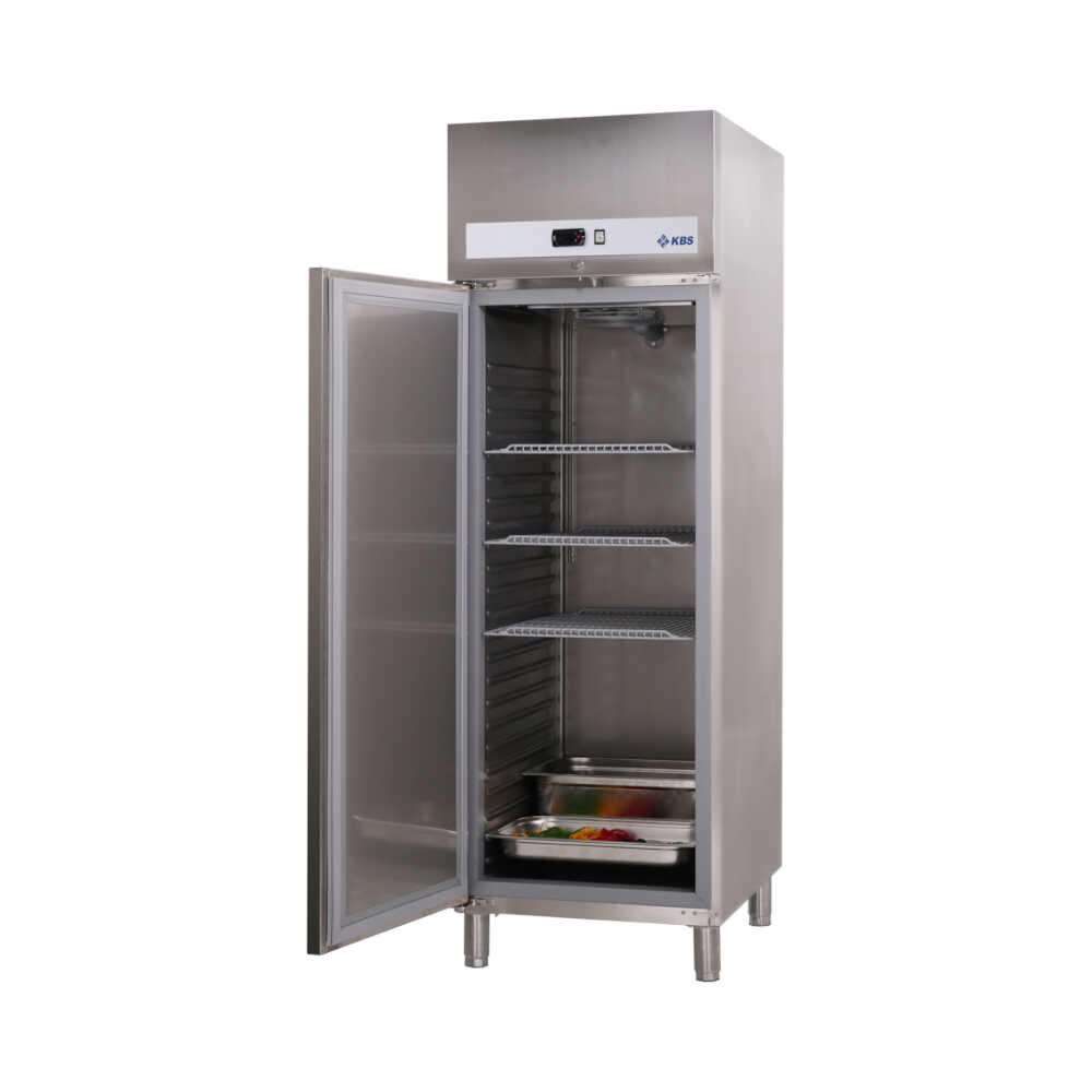 KBS Edelstahltiefkühlschrank Ready TKU 707, Umluftkühlung, 660 Liter, GN2/1, Türanschlag links