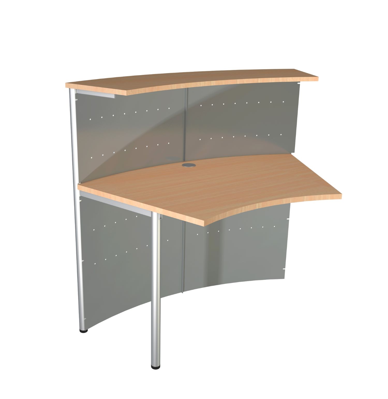 Genua Anbautheke 45°, Breite 118 cm