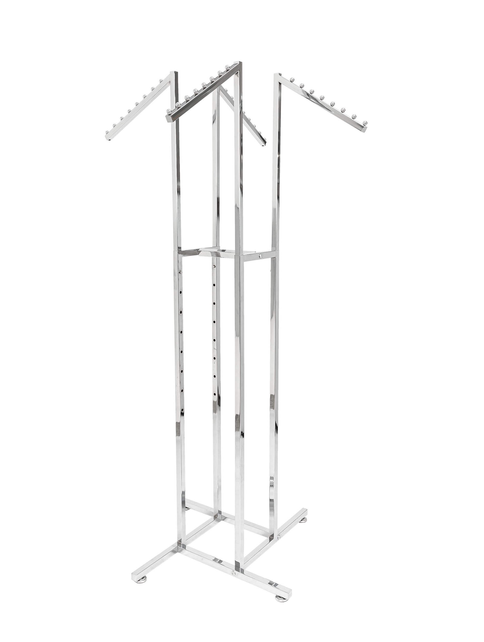 Kreuzständer höhenverstellbare Arme schräg, Chrom 120-183 cm