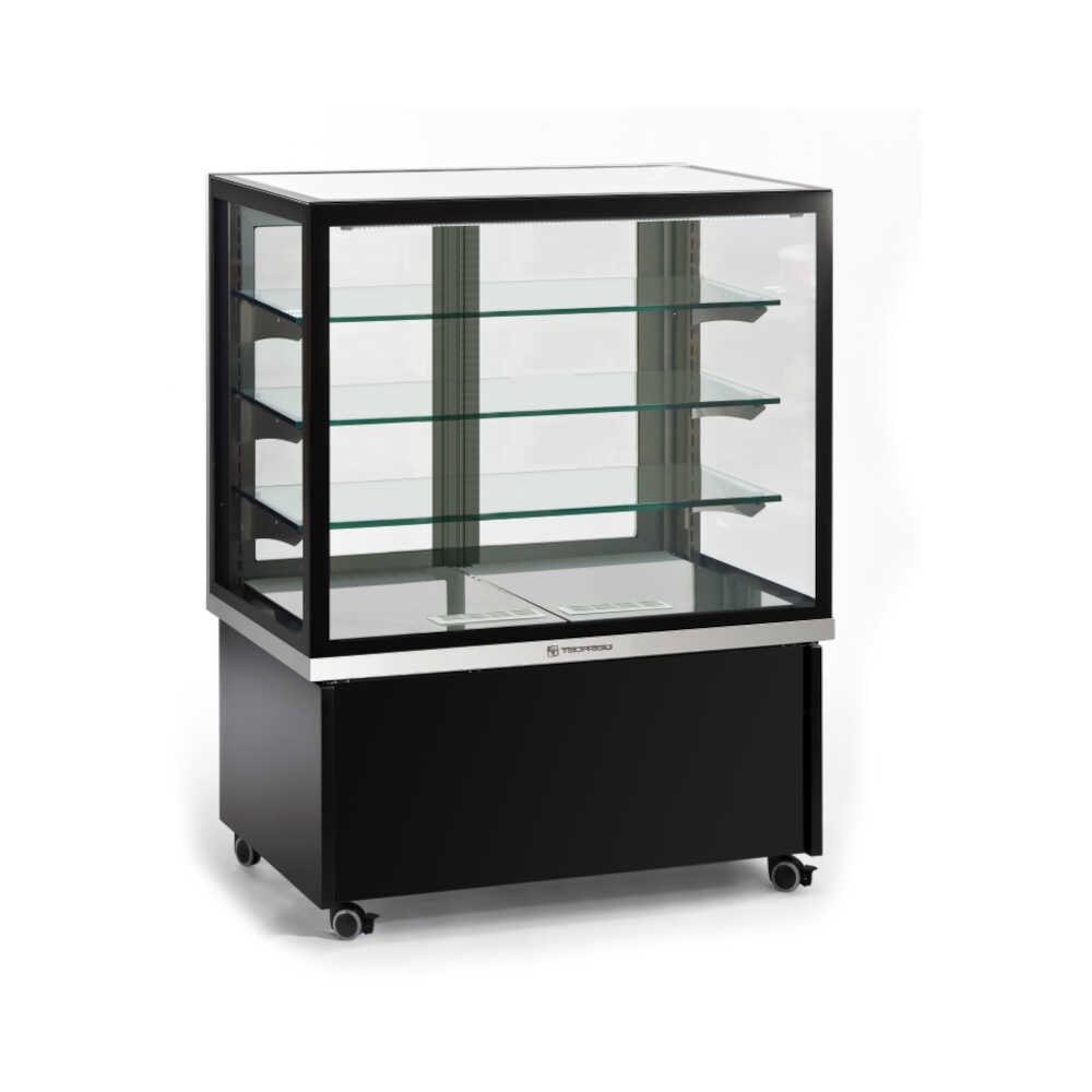 Tecfrigo Präsentations-Kühlvitrine Karina 97, 3 Glasetagen, Umluftkühlung, 0,48m² Präsentationsfläche