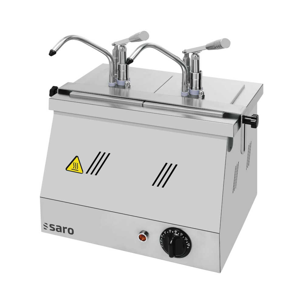 Saro Saucenspender BM-0216, 2x GN1/6-200, 2x 3,0Liter, im Wasserbad, 0,9KW/230V